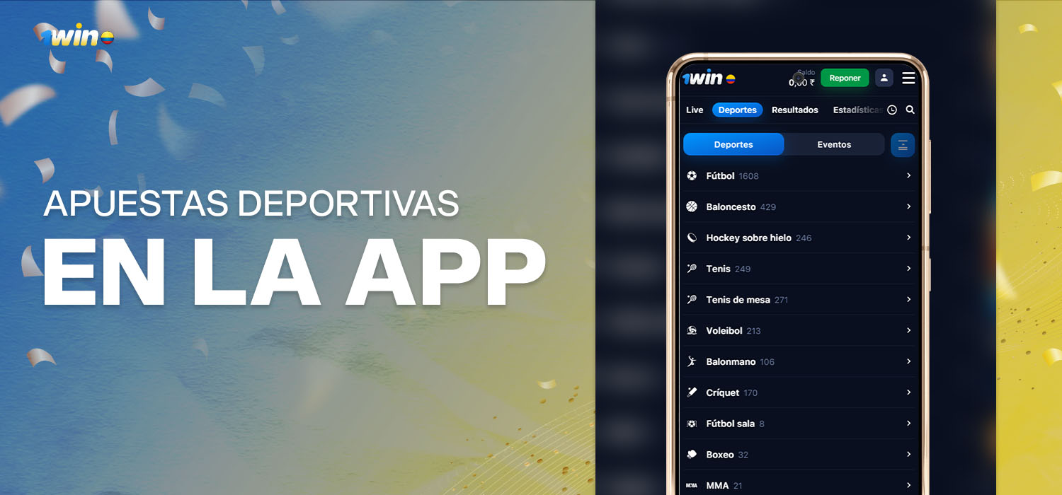 apuestas deportivas en la app de 1win en colombia