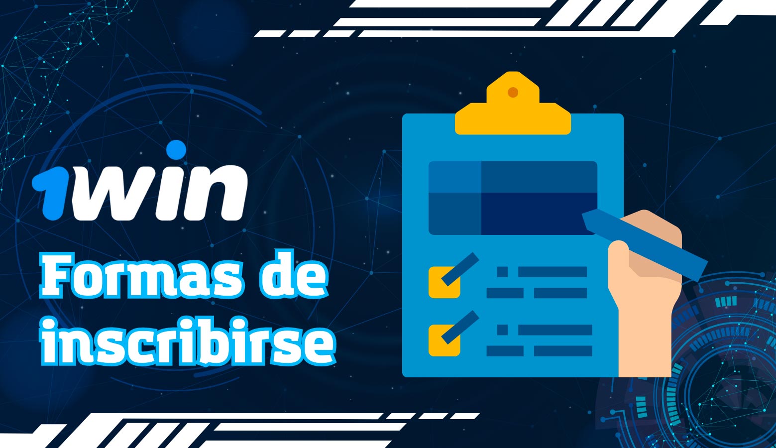 El proceso de registro 1win