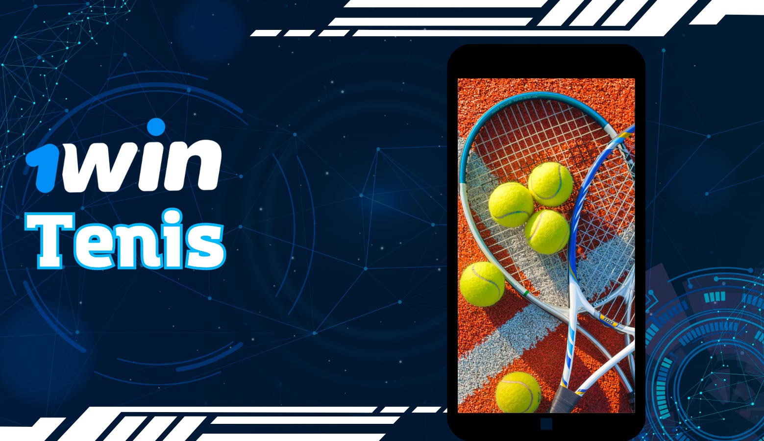 Sección de tenis en la aplicación 1win