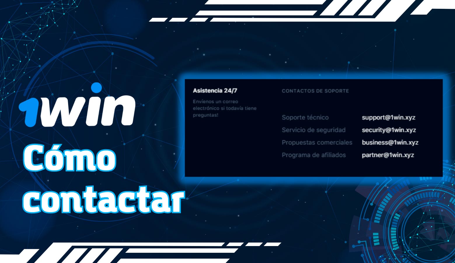 contactar con 1win
