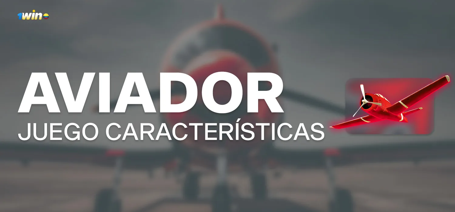 1win aviador crash juego características